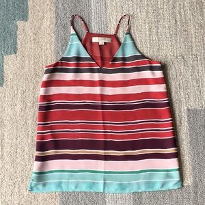 LOFT Striped V-neck Racerback Cami